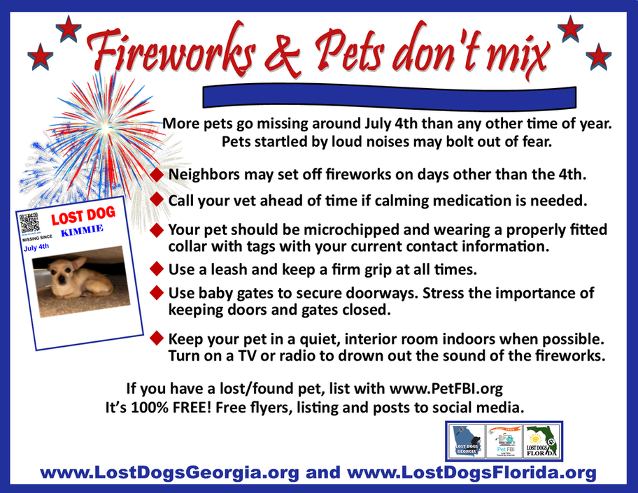 should i take my dog to the fireworks